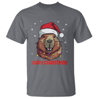 Capy Christmas T Shirt Funny Capybara Santa Meme - Wonder Print Shop