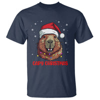 Capy Christmas T Shirt Funny Capybara Santa Meme - Wonder Print Shop