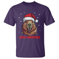 Capy Christmas T Shirt Funny Capybara Santa Meme - Wonder Print Shop
