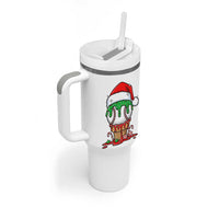 Cute Baseball Christmas Icecream Dripping Tumbler With Handle Holiday Ice Cream Cone with Santa Hat - Wonder Print Shop