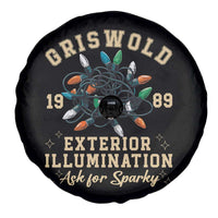 Griswold Christmas Lights Spare Tire Cover Exterior Illumination Ask for Sparky Funny Holiday - Wonder Print Shop