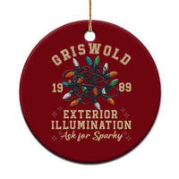Griswold Christmas Lights Ceramic Ornament Exterior Illumination Ask for Sparky Funny Holiday - Wonder Print Shop