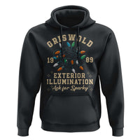 Griswold Christmas Lights Hoodie Exterior Illumination Ask for Sparky Funny Holiday - Wonder Print Shop