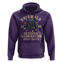 Griswold Christmas Lights Hoodie Exterior Illumination Ask for Sparky Funny Holiday - Wonder Print Shop