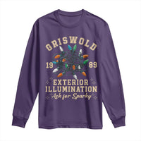 Griswold Christmas Lights Long Sleeve Shirt Exterior Illumination Ask for Sparky Funny Holiday - Wonder Print Shop