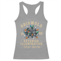 Griswold Christmas Lights Racerback Tank Top Exterior Illumination Ask for Sparky Funny Holiday - Wonder Print Shop