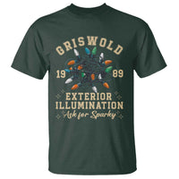 Griswold Christmas Lights T Shirt Exterior Illumination Ask for Sparky Funny Holiday - Wonder Print Shop