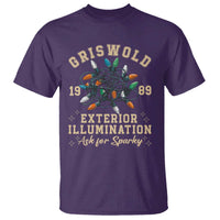 Griswold Christmas Lights T Shirt Exterior Illumination Ask for Sparky Funny Holiday - Wonder Print Shop