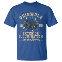 Griswold Christmas Lights T Shirt Exterior Illumination Ask for Sparky Funny Holiday - Wonder Print Shop