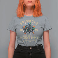 Griswold Christmas Lights T Shirt For Women Exterior Illumination Ask for Sparky Funny Holiday - Wonder Print Shop