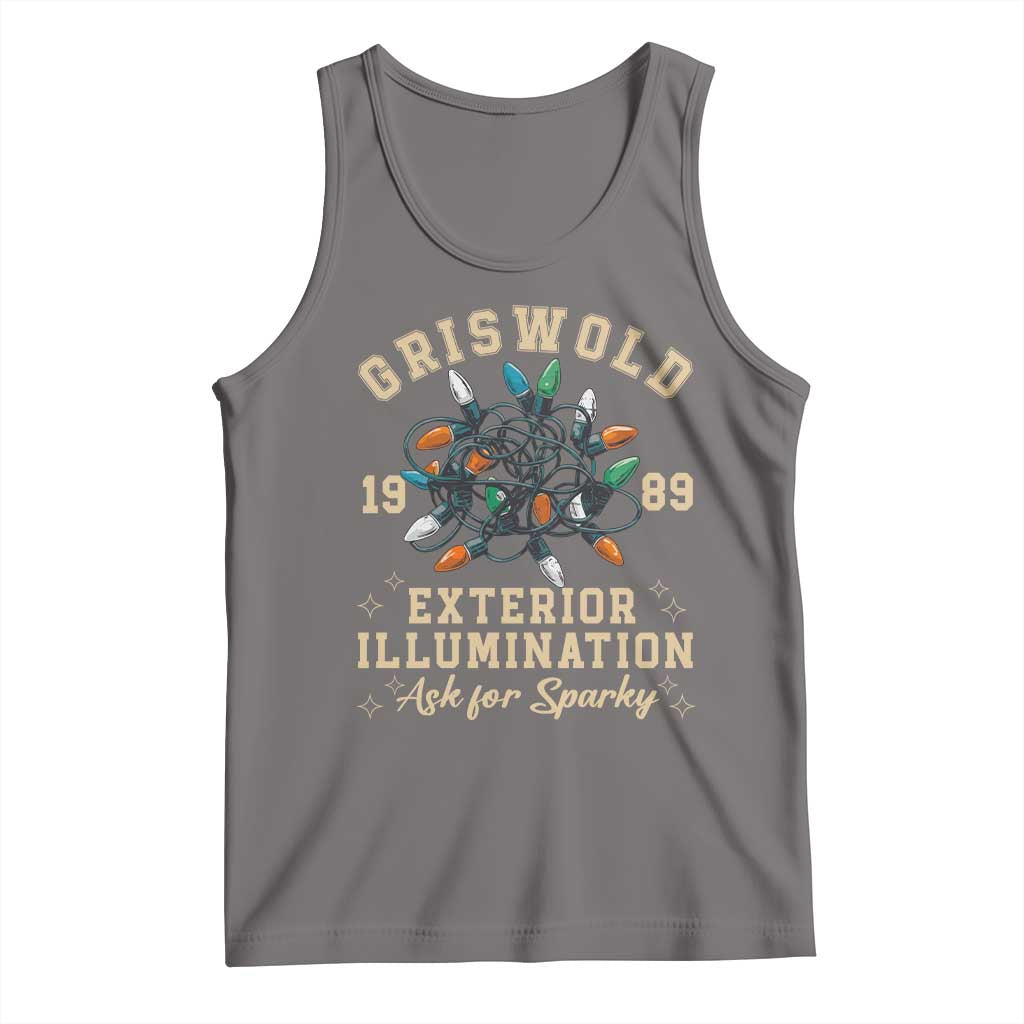 Griswold Christmas Lights Tank Top Exterior Illumination Ask for Sparky Funny Holiday - Wonder Print Shop