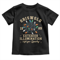 Griswold Christmas Lights Toddler T Shirt Exterior Illumination Ask for Sparky Funny Holiday - Wonder Print Shop