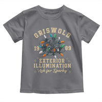 Griswold Christmas Lights Toddler T Shirt Exterior Illumination Ask for Sparky Funny Holiday - Wonder Print Shop