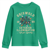 Griswold Christmas Lights Youth Sweatshirt Exterior Illumination Ask for Sparky Funny Holiday - Wonder Print Shop