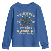 Griswold Christmas Lights Youth Sweatshirt Exterior Illumination Ask for Sparky Funny Holiday - Wonder Print Shop