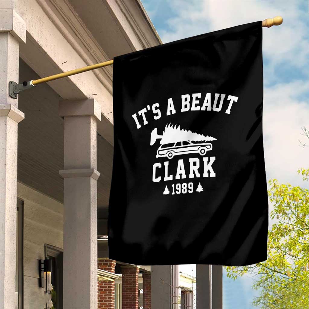 Funny Christmas It’s a Beaut Clark Garden Flag Xmas Tree Disaster Griswold Family Holiday - Wonder Print Shop