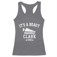 Funny Christmas It’s a Beaut Clark Racerback Tank Top Xmas Tree Disaster Griswold Family Holiday - Wonder Print Shop