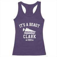 Funny Christmas It’s a Beaut Clark Racerback Tank Top Xmas Tree Disaster Griswold Family Holiday - Wonder Print Shop