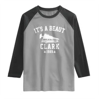 Funny Christmas It’s a Beaut Clark Raglan Shirt Xmas Tree Disaster Griswold Family Holiday - Wonder Print Shop