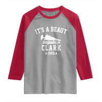 Funny Christmas It’s a Beaut Clark Raglan Shirt Xmas Tree Disaster Griswold Family Holiday - Wonder Print Shop