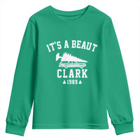 Funny Christmas It’s a Beaut Clark Youth Sweatshirt Xmas Tree Disaster Griswold Family Holiday - Wonder Print Shop