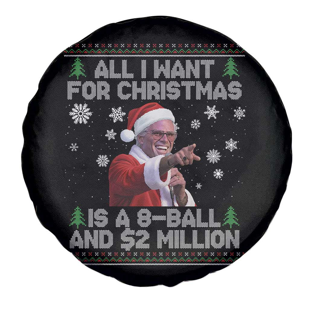 Funny Christmas Billy Meme Spare Tire Cover A 8 Ball and 2 Million Dollars Baby Uncle in Santa Suit - Wonder Print Shop