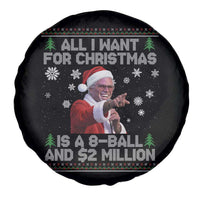 Funny Christmas Billy Meme Spare Tire Cover A 8 Ball and 2 Million Dollars Baby Uncle in Santa Suit - Wonder Print Shop