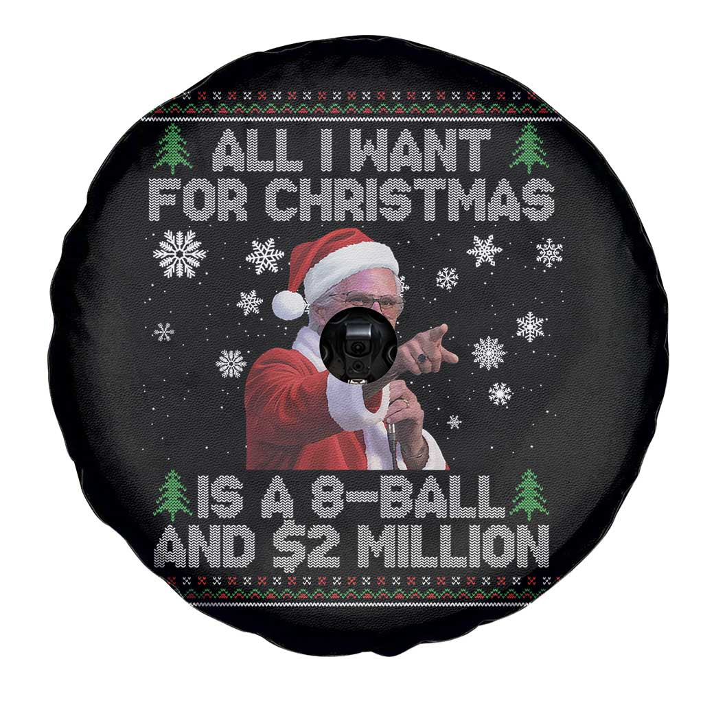 Funny Christmas Billy Meme Spare Tire Cover A 8 Ball and 2 Million Dollars Baby Uncle in Santa Suit - Wonder Print Shop