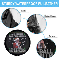 Funny Christmas Billy Meme Spare Tire Cover A 8 Ball and 2 Million Dollars Baby Uncle in Santa Suit - Wonder Print Shop