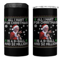 Funny Christmas Billy Meme 4 in 1 Can Cooler Tumbler A 8 Ball and 2 Million Dollars Baby Uncle in Santa Suit - Wonder Print Shop