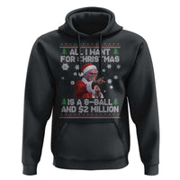 Funny Christmas Billy Meme Hoodie A 8 Ball and 2 Million Dollars Baby Uncle in Santa Suit - Wonder Print Shop