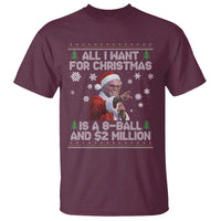 Funny Christmas Billy Meme T Shirt A 8 Ball and 2 Million Dollars Baby Uncle in Santa Suit - Wonder Print Shop
