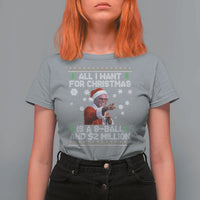 Funny Christmas Billy Meme T Shirt For Women A 8 Ball and 2 Million Dollars Baby Uncle in Santa Suit - Wonder Print Shop