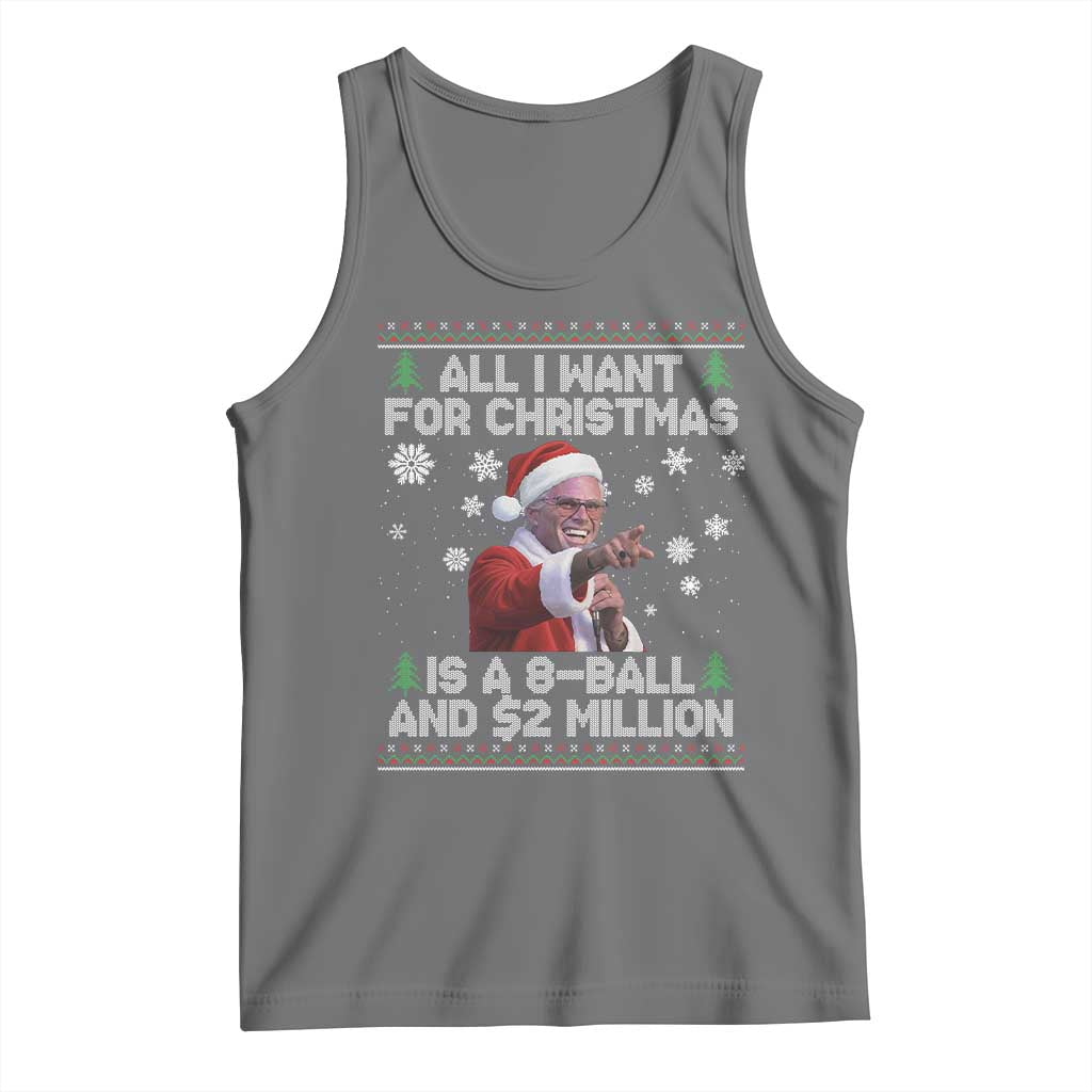 Funny Christmas Billy Meme Tank Top A 8 Ball and 2 Million Dollars Baby Uncle in Santa Suit - Wonder Print Shop