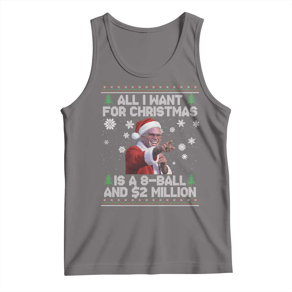 Funny Christmas Billy Meme Tank Top A 8 Ball and 2 Million Dollars Baby Uncle in Santa Suit - Wonder Print Shop