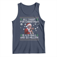 Funny Christmas Billy Meme Tank Top A 8 Ball and 2 Million Dollars Baby Uncle in Santa Suit - Wonder Print Shop
