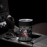 Funny Christmas Billy Meme Tumbler Cup A 8 Ball and 2 Million Dollars Baby Uncle in Santa Suit - Wonder Print Shop