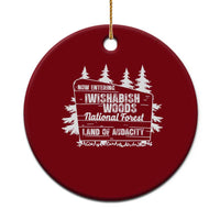 Iwishabish Woods National Forest Ceramic Ornament Funny Land of Audacity Meme Sassy Humor - Wonder Print Shop