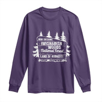 Iwishabish Woods National Forest Long Sleeve Shirt Funny Land of Audacity Meme Sassy Humor - Wonder Print Shop