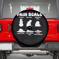Funny Snowman Pain Scale Christmas Spare Tire Cover Melting Snowman Holiday Humor - Wonder Print Shop
