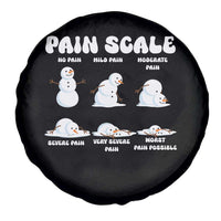Funny Snowman Pain Scale Christmas Spare Tire Cover Melting Snowman Holiday Humor - Wonder Print Shop
