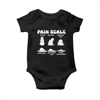 Funny Snowman Pain Scale Christmas Baby Onesie Melting Snowman Holiday Humor - Wonder Print Shop