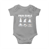 Funny Snowman Pain Scale Christmas Baby Onesie Melting Snowman Holiday Humor - Wonder Print Shop