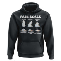 Funny Snowman Pain Scale Christmas Hoodie Melting Snowman Holiday Humor - Wonder Print Shop