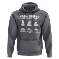 Funny Snowman Pain Scale Christmas Hoodie Melting Snowman Holiday Humor - Wonder Print Shop