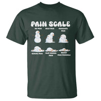 Funny Snowman Pain Scale Christmas T Shirt Melting Snowman Holiday Humor - Wonder Print Shop