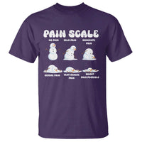 Funny Snowman Pain Scale Christmas T Shirt Melting Snowman Holiday Humor - Wonder Print Shop