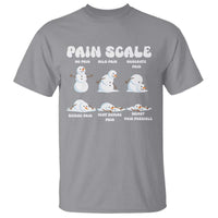 Funny Snowman Pain Scale Christmas T Shirt Melting Snowman Holiday Humor - Wonder Print Shop
