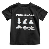 Funny Snowman Pain Scale Christmas Toddler T Shirt Melting Snowman Holiday Humor - Wonder Print Shop