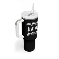 Funny Snowman Pain Scale Christmas Tumbler With Handle Melting Snowman Holiday Humor - Wonder Print Shop